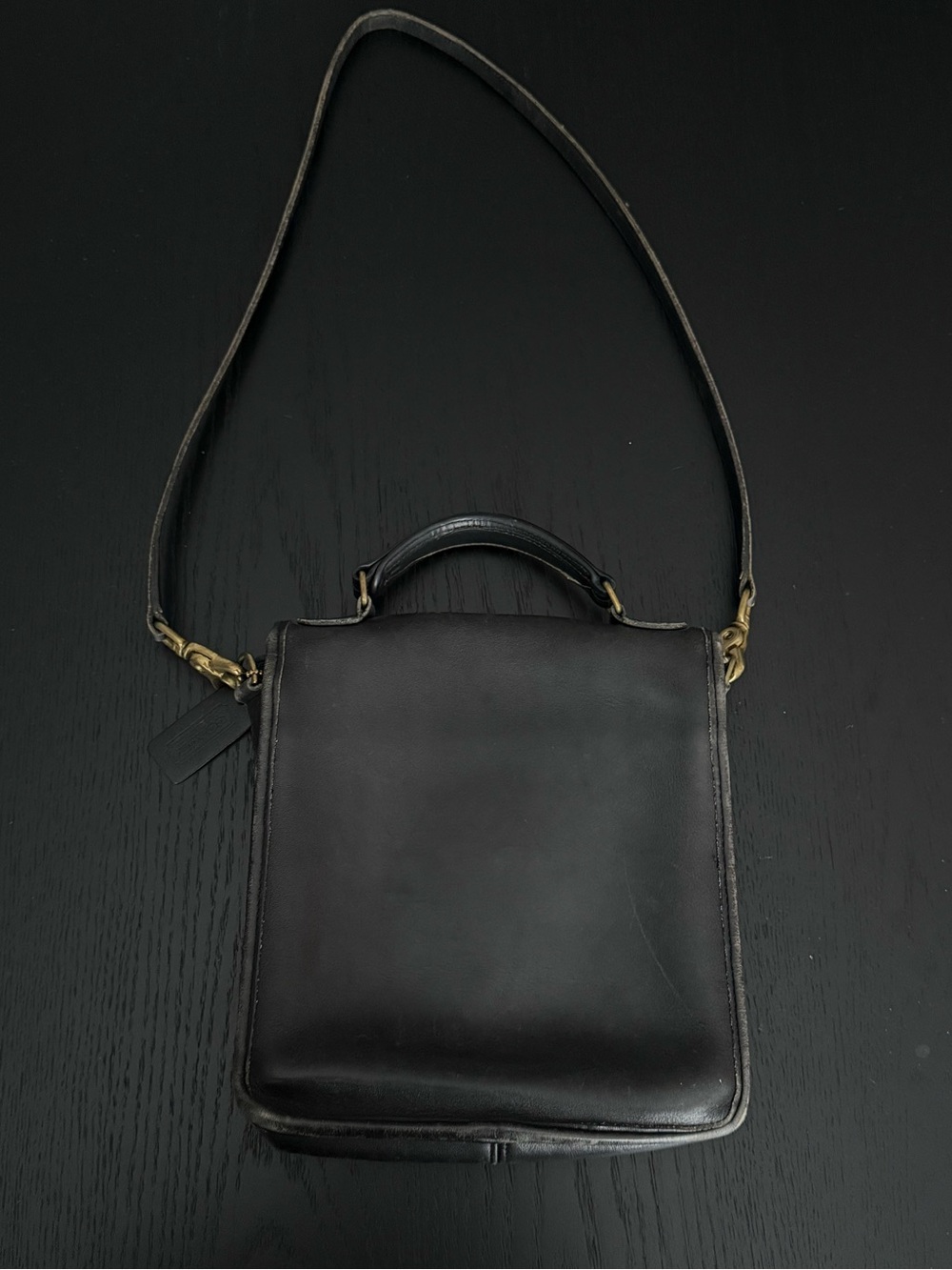 Vintage Coach Black Station Bag - Picture 3 of 11
